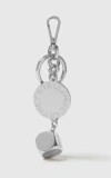 Stella Mccartney Dice Charm Keychain In Metallic
