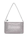Stella Mccartney Chain Strap Rectangular Purse Top Handle In Brown
