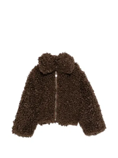 Stella Mccartney Kids' Outwear Jacket In Brown