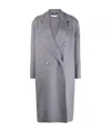 Stella Mccartney Oversize Double-breasted Wool Coat In Gray