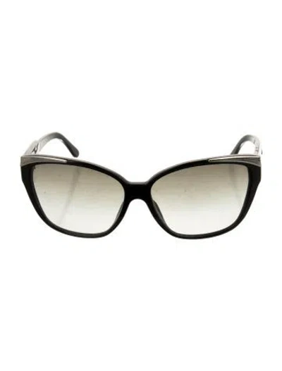 Pre-owned Stella Mccartney Oversize Gradient Sunglasses In Black