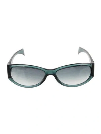 Pre-owned Stella Mccartney Oversize Gradient Sunglasses In Blue/clear