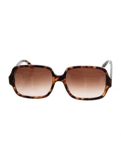 Pre-owned Stella Mccartney Oversize Gradient Sunglasses In Brown