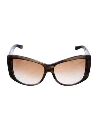 Pre-owned Stella Mccartney Oversize Gradient Sunglasses In Brown