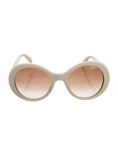 Pre-owned Stella Mccartney Oversize Gradient Sunglasses In Neutrals