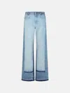 Stella Mccartney Oversize Jeans In Light Blue Denim In Light Blue