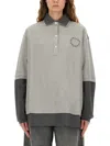 Stella Mccartney Oversized Polo Shirt Collared Neck In Multi