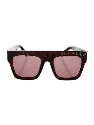 Pre-owned Stella Mccartney Oversize Tinted Sunglasses In Black