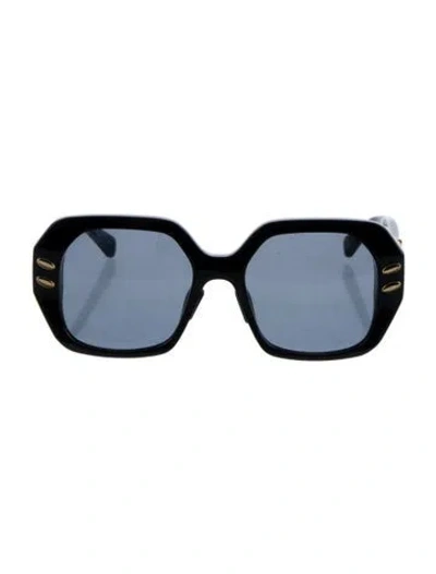 Pre-owned Stella Mccartney Oversize Tinted Sunglasses In Black
