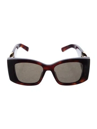 Pre-owned Stella Mccartney Oversize Tinted Sunglasses In Brown
