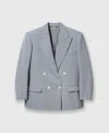 Stella Mccartney Oversized Double-breasted Blazer In Mist