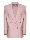 Stella Mccartney Oversized Double-breasted Jacket In Pink