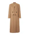 Stella Mccartney Oversized Double-breasted Wool Coat In Brown