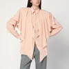 Stella Mccartney Oversized Draped Button-front Shirt In Pink