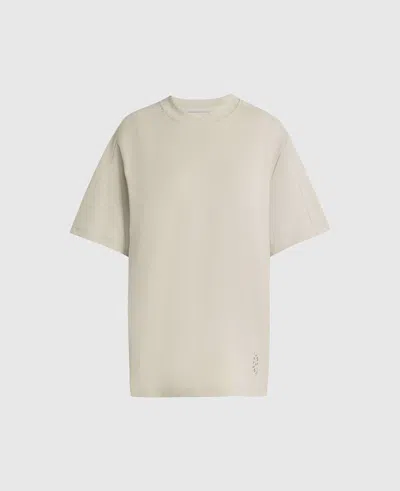 Stella Mccartney Oversized Logo T-shirt In Neutral