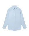 Stella Mccartney Oversized Long-sleeve Cotton Shirt In Blue