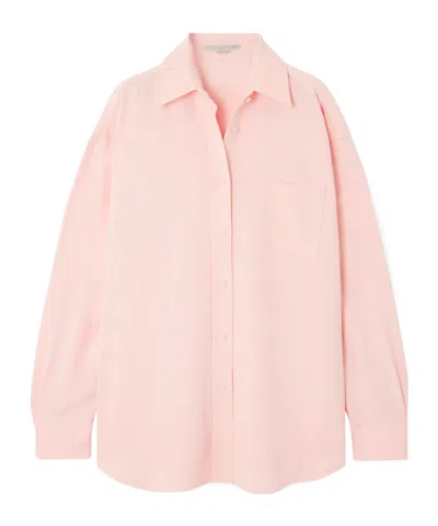 Stella Mccartney Oversized Long-sleeved Shirt In Pink