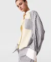 Stella Mccartney Oversized Mixed Stripe Shirt In Multi