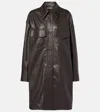 Stella Mccartney Oversized Overshirt In Brown