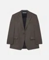 Stella Mccartney Oversized Single-breasted Blazer In Charcoal Grey