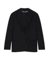 Stella Mccartney Oversized Single-breasted Wool Blazer In Black
