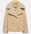 Stella Mccartney Oversized Teddy Coat In Beige