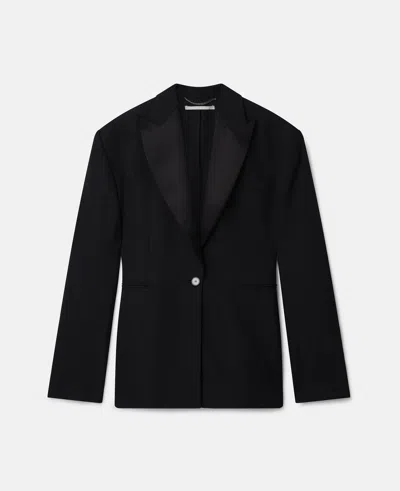 Stella Mccartney Oversized Tuxedo Jacket In Black