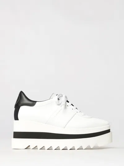 Stella Mccartney Oxford Shoe Woman Color White In Gold