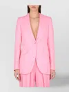 Stella Mccartney Padded Shoulders Tailored Jacket In Pink