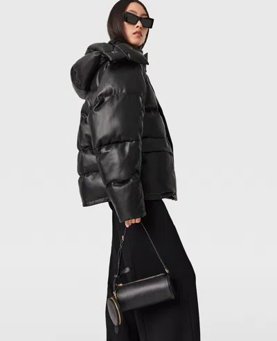 Stella Mccartney Padded Vegan Puffer Coat In Black