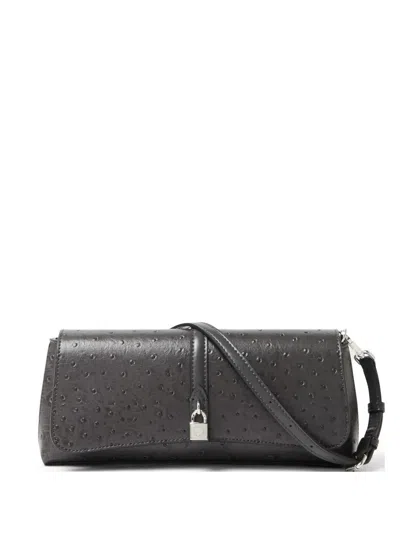 Stella Mccartney Padlock Shoulder Bag In Gray