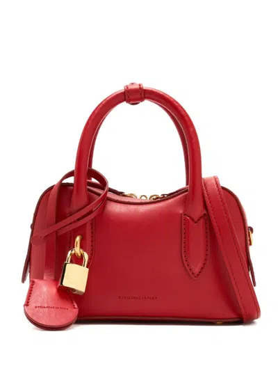 Stella Mccartney Padlock Top-handle Bag In Red