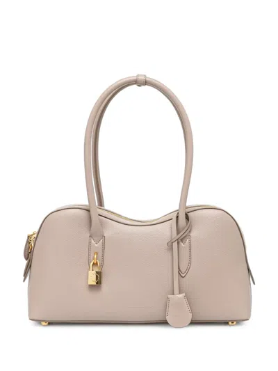 Stella Mccartney Padlock-detail Grained Tote Bag In Black