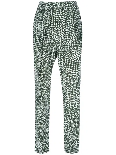 Stella Mccartney Painted Spot Trouser In Green