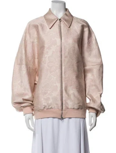 Pre-owned Stella Mccartney Paisley Print Bomber Jacket In Pink