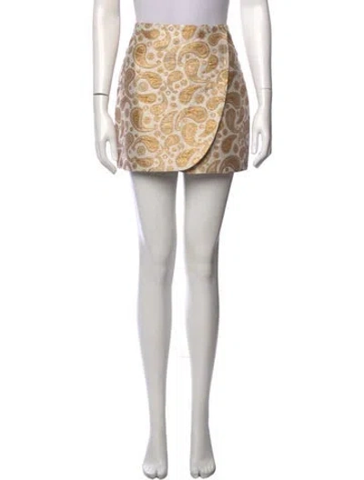 Pre-owned Stella Mccartney Paisley Print Mini Skirt