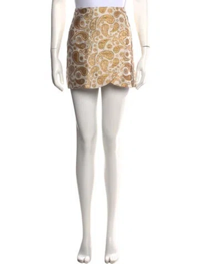 Pre-owned Stella Mccartney Paisley Print Mini Skirt