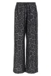 Stella Mccartney Wide Leg Animal Print Trousers With Elastic Waistband In Animal Print