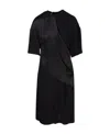 Stella Mccartney Panelled Draped T-shirt Dress In Black