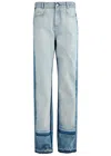 Stella Mccartney Light Blue Layered Jeans In Denim