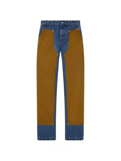 Stella Mccartney Panelled Straight-leg Jeans In Multi