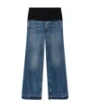 Stella Mccartney Tuxedo-embellished Wide-leg Jeans In Blue