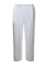 Stella Mccartney Cropped Pants In Blanco