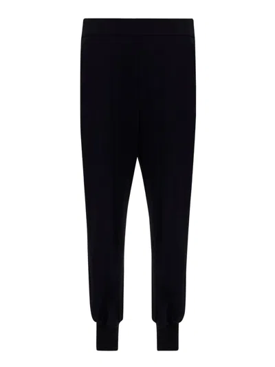Stella Mccartney Stretch Viscose Black Trousers In Negro