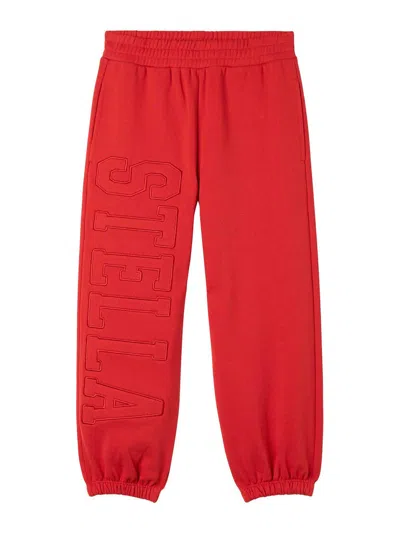 Stella Mccartney Kids' Trousers With Logo In Red