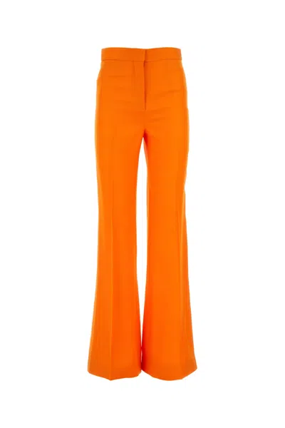 STELLA MCCARTNEY STELLA MCCARTNEY FLUO ORANGE VISCOSE WIDE-LEG PANT