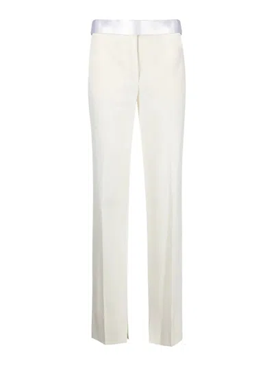 Stella Mccartney Twill Pants In Cream