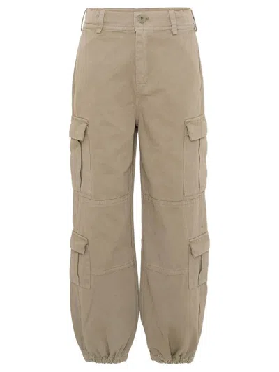 Stella Mccartney Kids' Pantaloni Con Tasche In Brown
