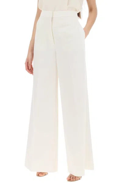 Stella Mccartney Pantaloni Sartoriali In Lana In White