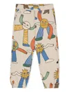 Stella Mccartney Pantaloni Sportivi Con Stampa In Crema
